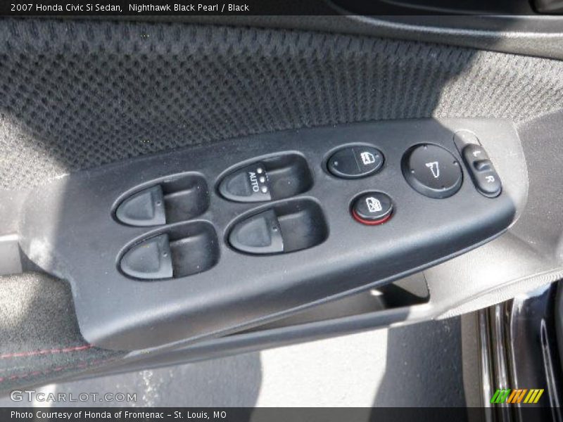 Nighthawk Black Pearl / Black 2007 Honda Civic Si Sedan