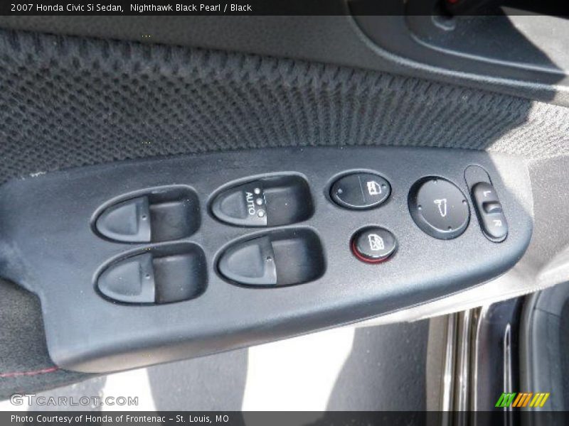 Nighthawk Black Pearl / Black 2007 Honda Civic Si Sedan