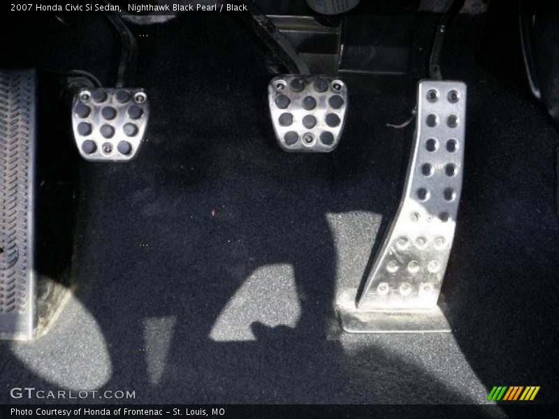 Nighthawk Black Pearl / Black 2007 Honda Civic Si Sedan