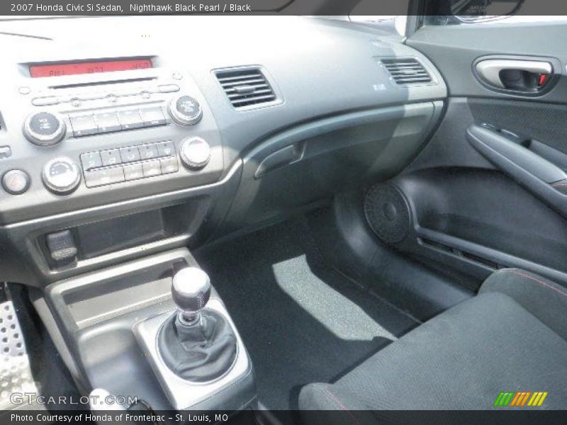 Nighthawk Black Pearl / Black 2007 Honda Civic Si Sedan