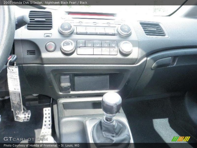 Nighthawk Black Pearl / Black 2007 Honda Civic Si Sedan