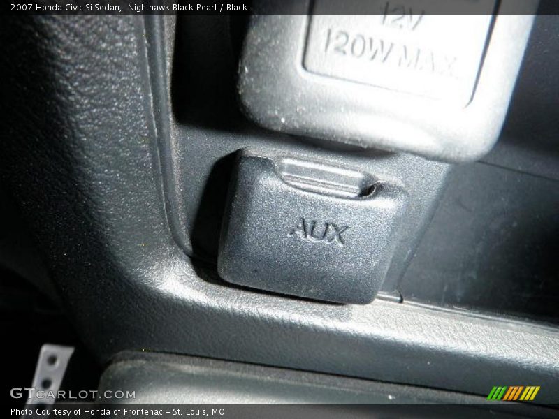 Nighthawk Black Pearl / Black 2007 Honda Civic Si Sedan