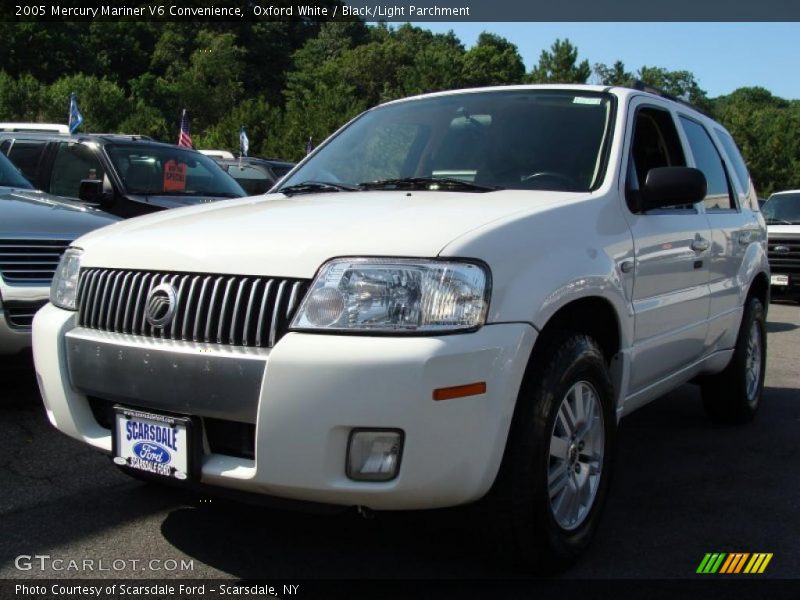Oxford White / Black/Light Parchment 2005 Mercury Mariner V6 Convenience