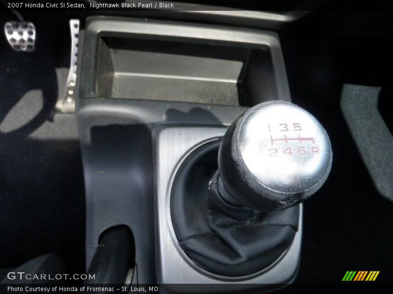 Nighthawk Black Pearl / Black 2007 Honda Civic Si Sedan