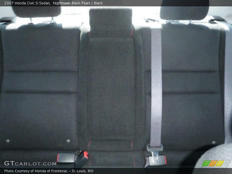 Nighthawk Black Pearl / Black 2007 Honda Civic Si Sedan