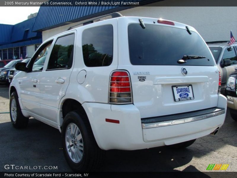 Oxford White / Black/Light Parchment 2005 Mercury Mariner V6 Convenience