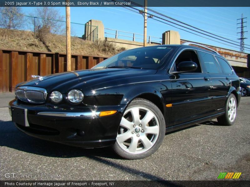 Ebony Black / Warm Charcoal 2005 Jaguar X-Type 3.0 Sport Wagon