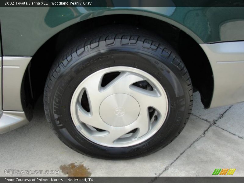 Woodland Pearl / Gray 2002 Toyota Sienna XLE