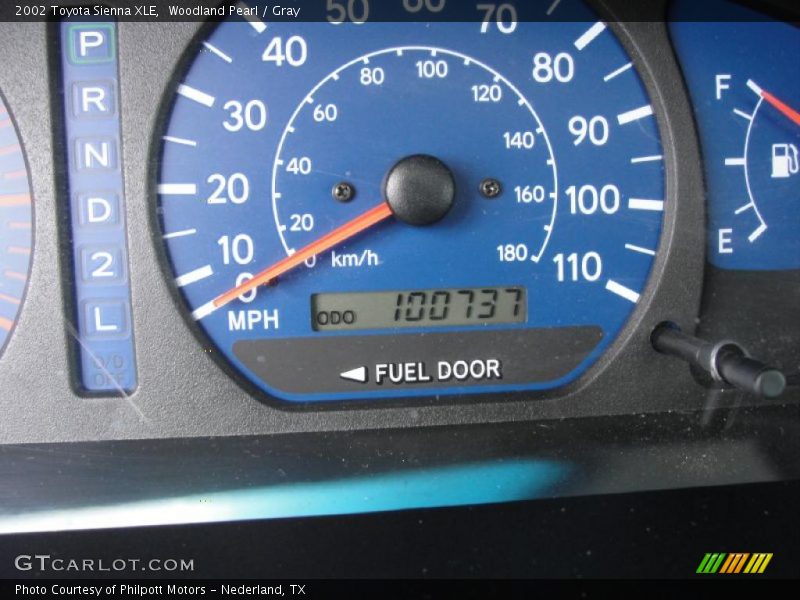 Woodland Pearl / Gray 2002 Toyota Sienna XLE