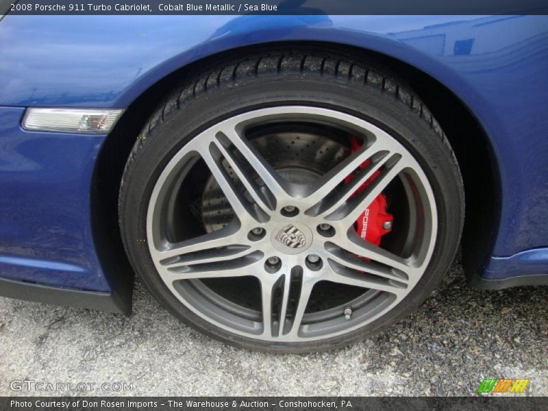 Cobalt Blue Metallic / Sea Blue 2008 Porsche 911 Turbo Cabriolet