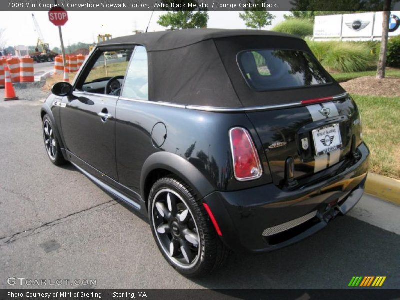 Astro Black Metallic / Lounge Carbon Black 2008 Mini Cooper S Convertible Sidewalk Edition