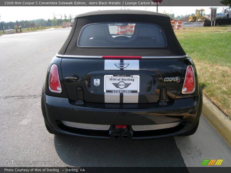 Astro Black Metallic / Lounge Carbon Black 2008 Mini Cooper S Convertible Sidewalk Edition