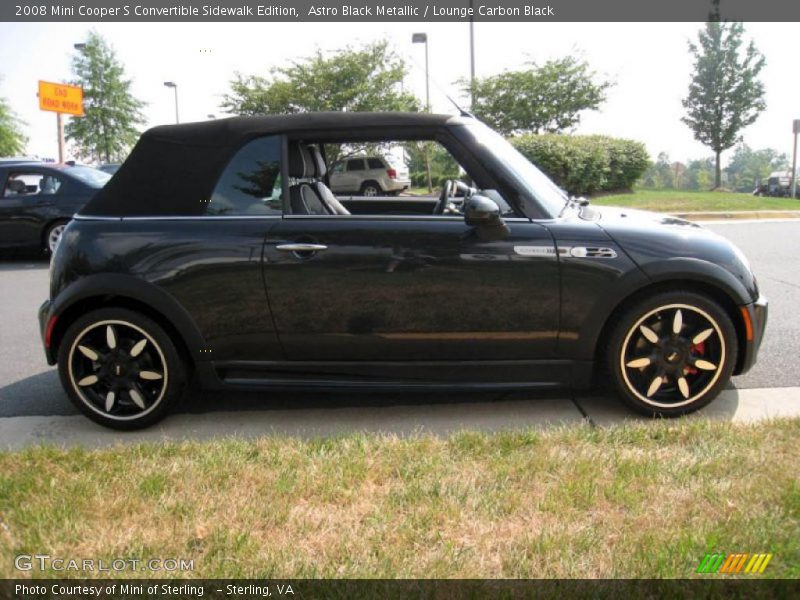Astro Black Metallic / Lounge Carbon Black 2008 Mini Cooper S Convertible Sidewalk Edition