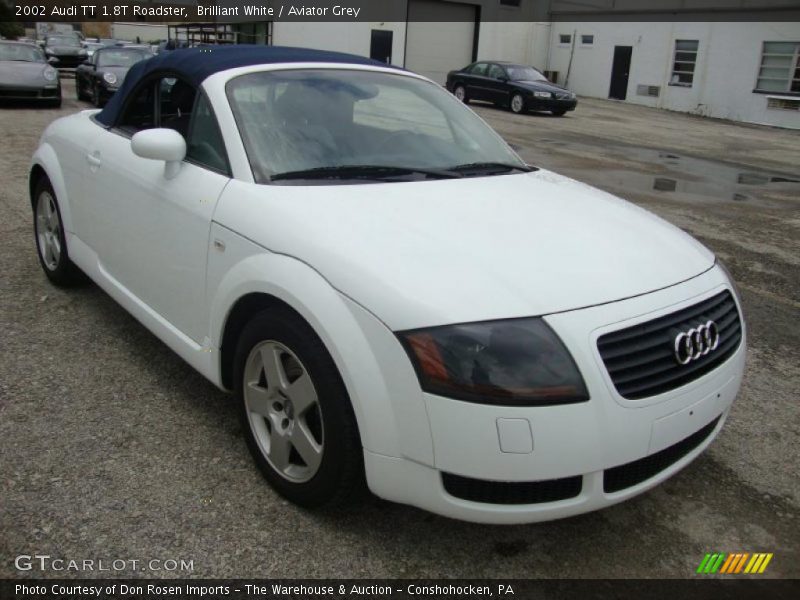 Brilliant White / Aviator Grey 2002 Audi TT 1.8T Roadster