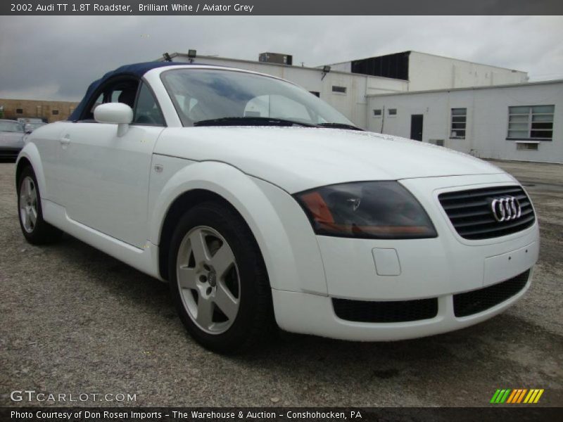 Brilliant White / Aviator Grey 2002 Audi TT 1.8T Roadster