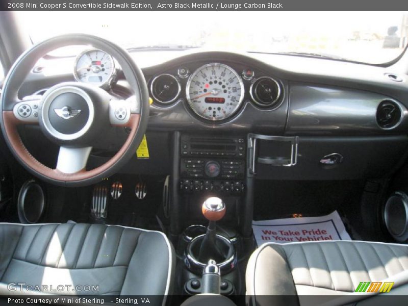 Astro Black Metallic / Lounge Carbon Black 2008 Mini Cooper S Convertible Sidewalk Edition