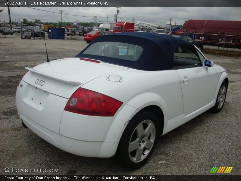 Brilliant White / Aviator Grey 2002 Audi TT 1.8T Roadster