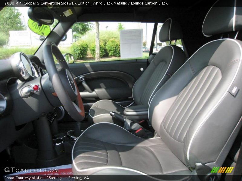 Astro Black Metallic / Lounge Carbon Black 2008 Mini Cooper S Convertible Sidewalk Edition