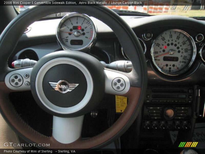 Astro Black Metallic / Lounge Carbon Black 2008 Mini Cooper S Convertible Sidewalk Edition