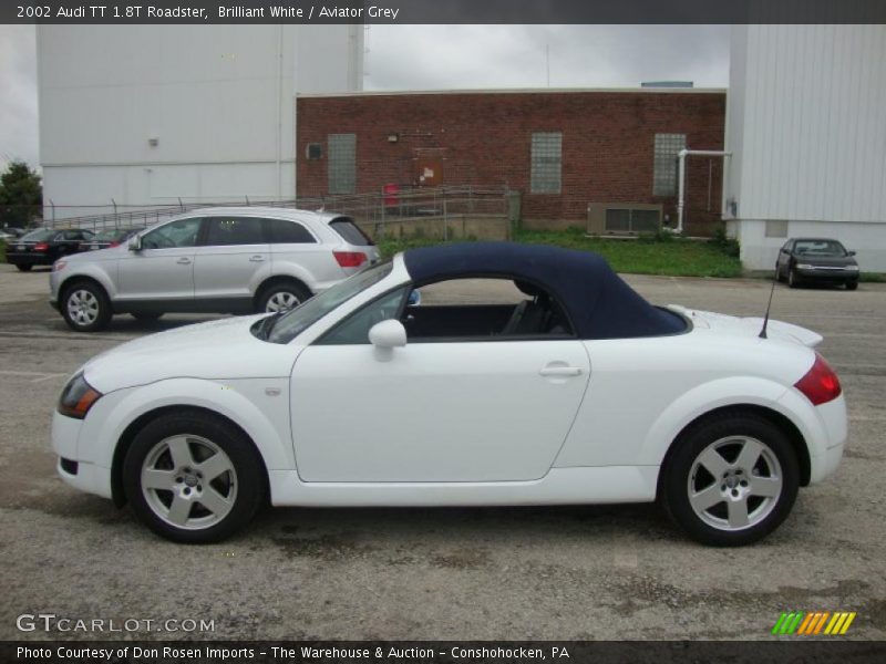 Brilliant White / Aviator Grey 2002 Audi TT 1.8T Roadster