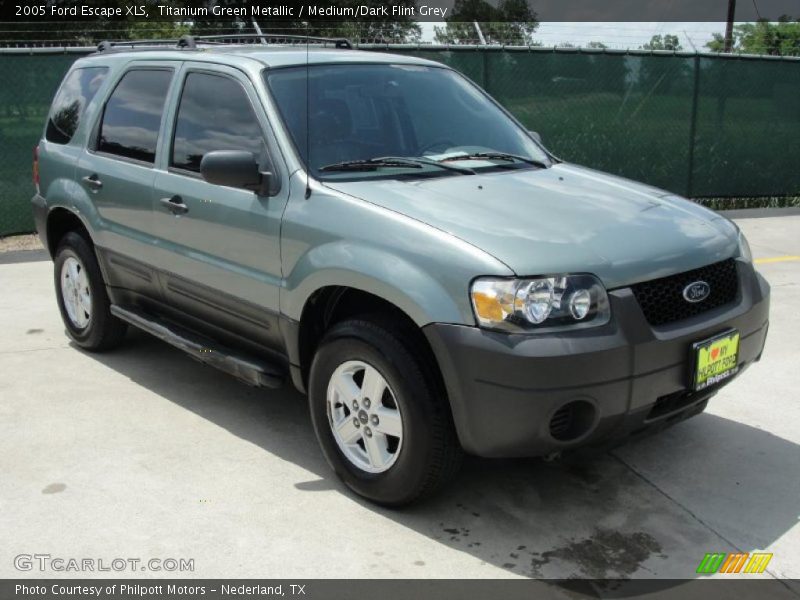 Titanium Green Metallic / Medium/Dark Flint Grey 2005 Ford Escape XLS