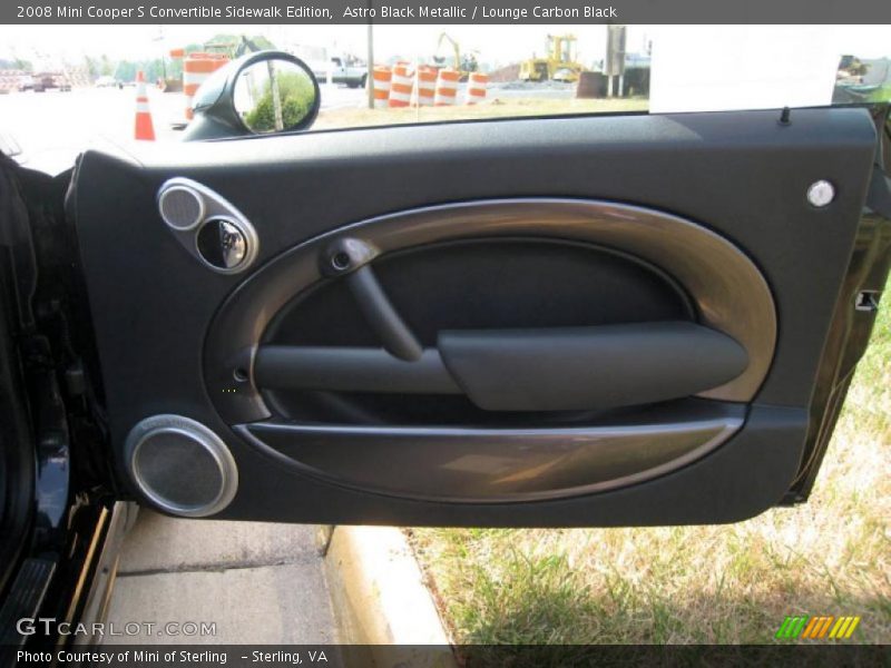 Astro Black Metallic / Lounge Carbon Black 2008 Mini Cooper S Convertible Sidewalk Edition