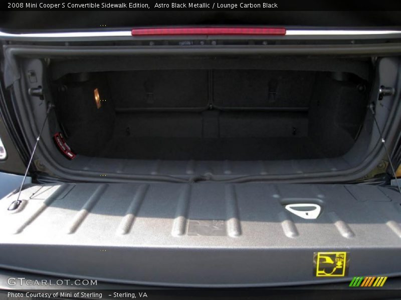 Astro Black Metallic / Lounge Carbon Black 2008 Mini Cooper S Convertible Sidewalk Edition
