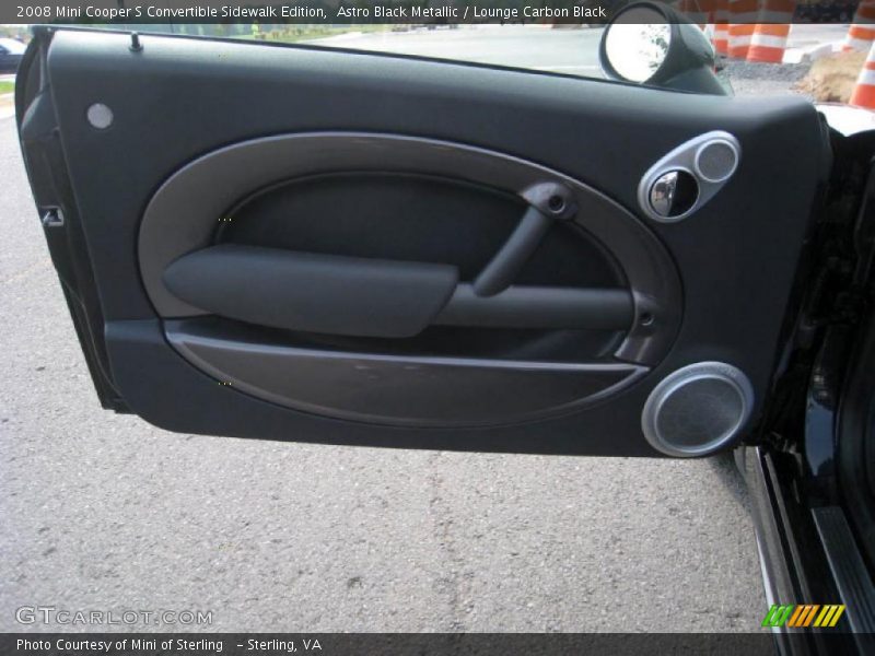 Astro Black Metallic / Lounge Carbon Black 2008 Mini Cooper S Convertible Sidewalk Edition