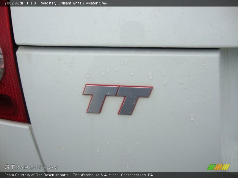 Brilliant White / Aviator Grey 2002 Audi TT 1.8T Roadster