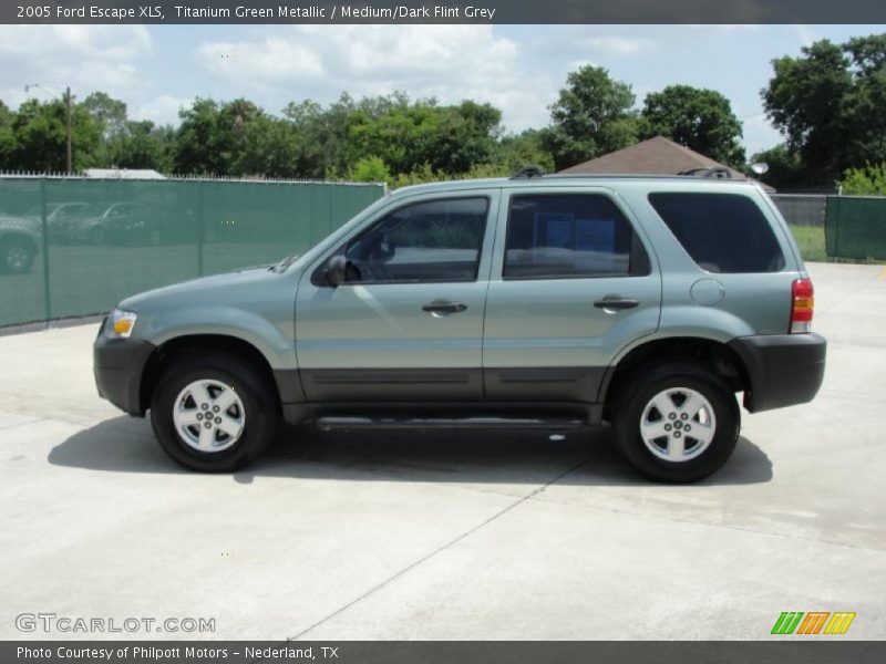 Titanium Green Metallic / Medium/Dark Flint Grey 2005 Ford Escape XLS