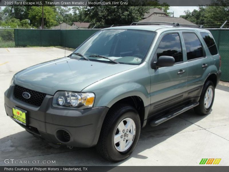 Titanium Green Metallic / Medium/Dark Flint Grey 2005 Ford Escape XLS