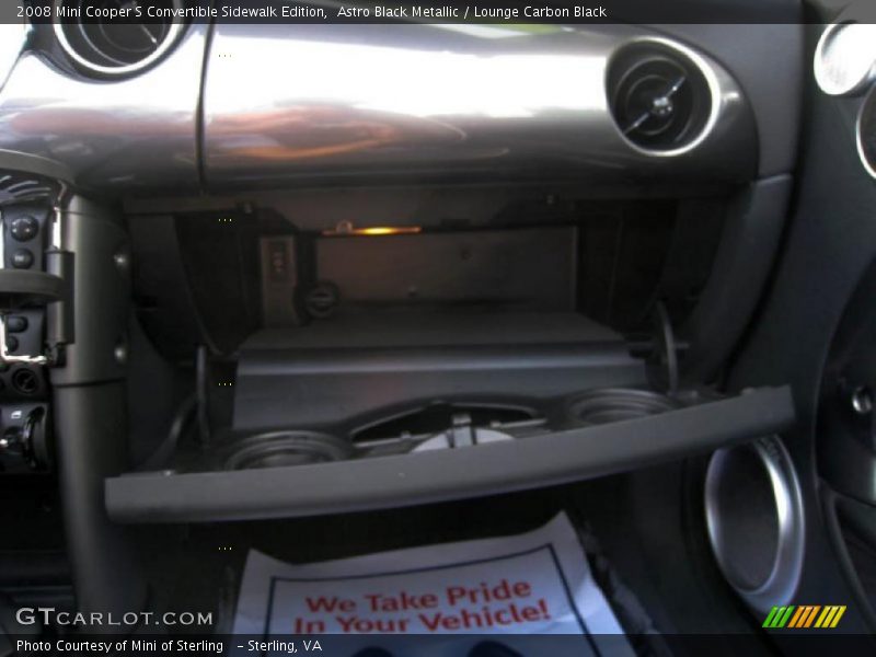 Astro Black Metallic / Lounge Carbon Black 2008 Mini Cooper S Convertible Sidewalk Edition