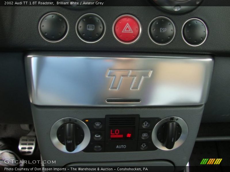 Brilliant White / Aviator Grey 2002 Audi TT 1.8T Roadster
