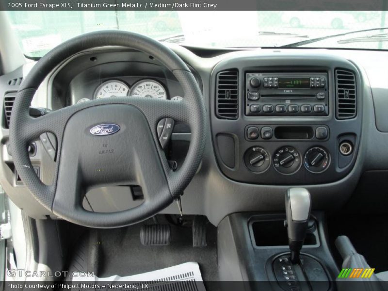 Titanium Green Metallic / Medium/Dark Flint Grey 2005 Ford Escape XLS