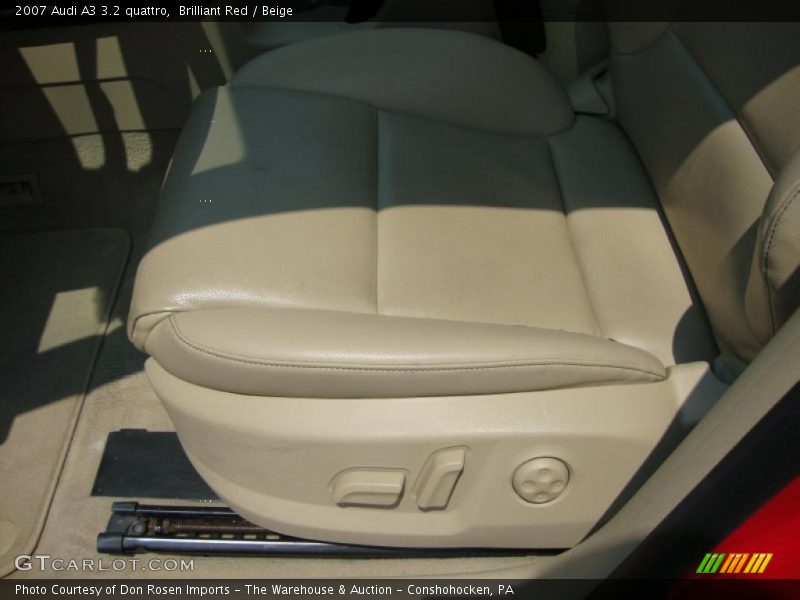 Brilliant Red / Beige 2007 Audi A3 3.2 quattro