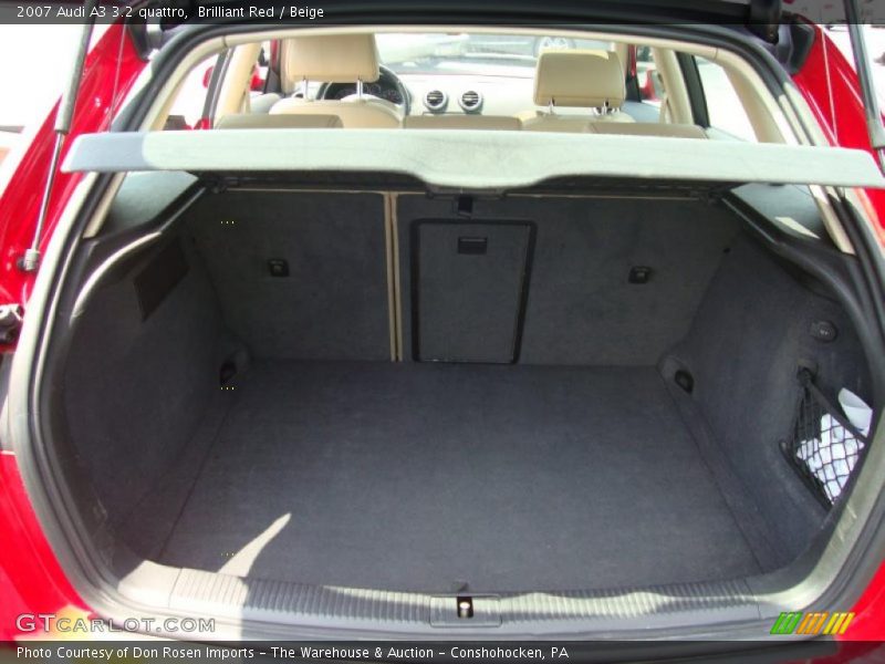 Brilliant Red / Beige 2007 Audi A3 3.2 quattro
