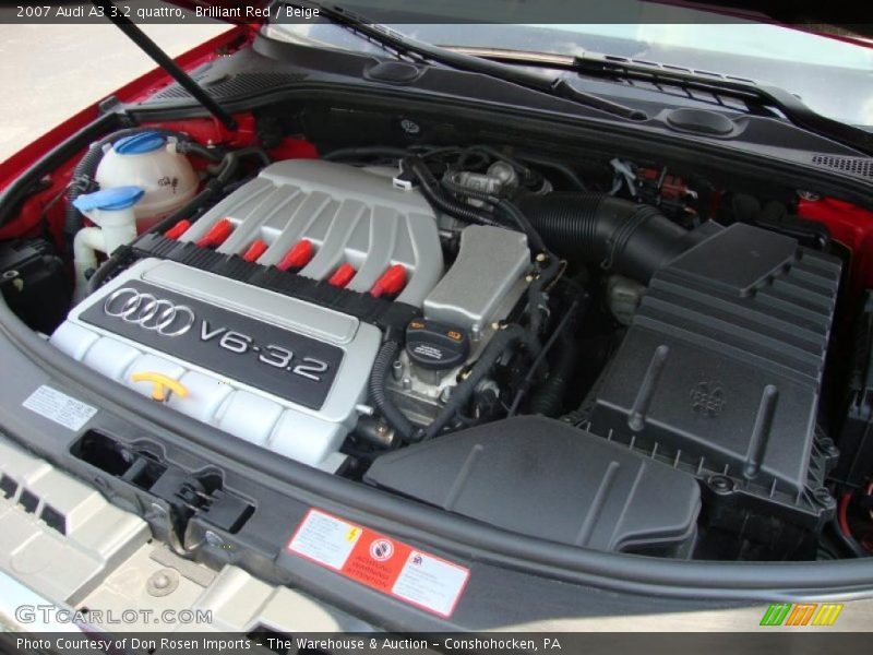 Brilliant Red / Beige 2007 Audi A3 3.2 quattro