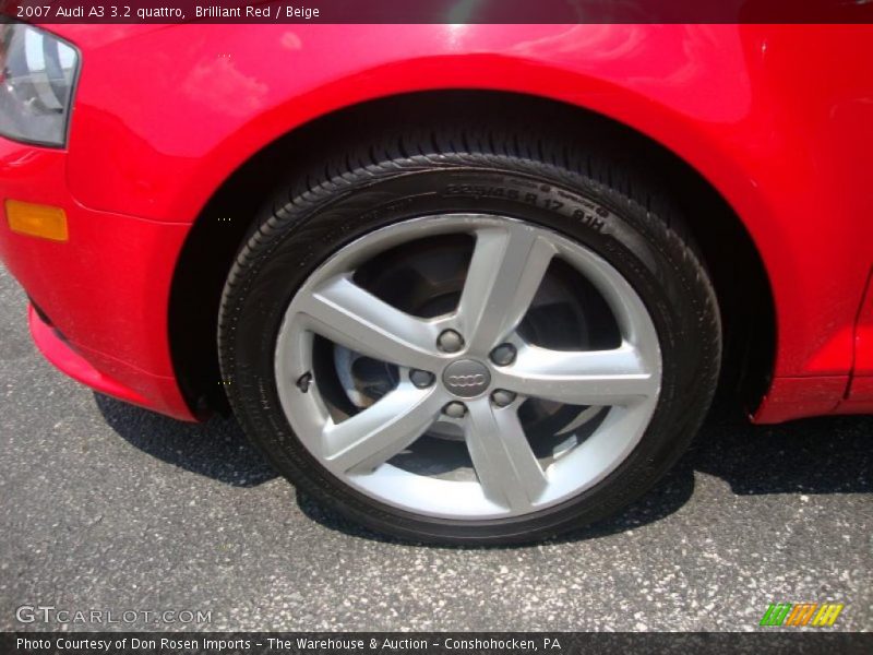 Brilliant Red / Beige 2007 Audi A3 3.2 quattro