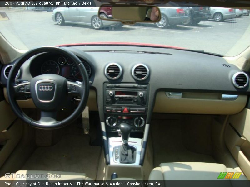 Brilliant Red / Beige 2007 Audi A3 3.2 quattro