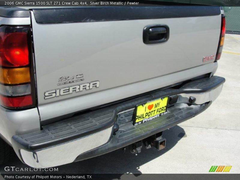 Silver Birch Metallic / Pewter 2006 GMC Sierra 1500 SLT Z71 Crew Cab 4x4