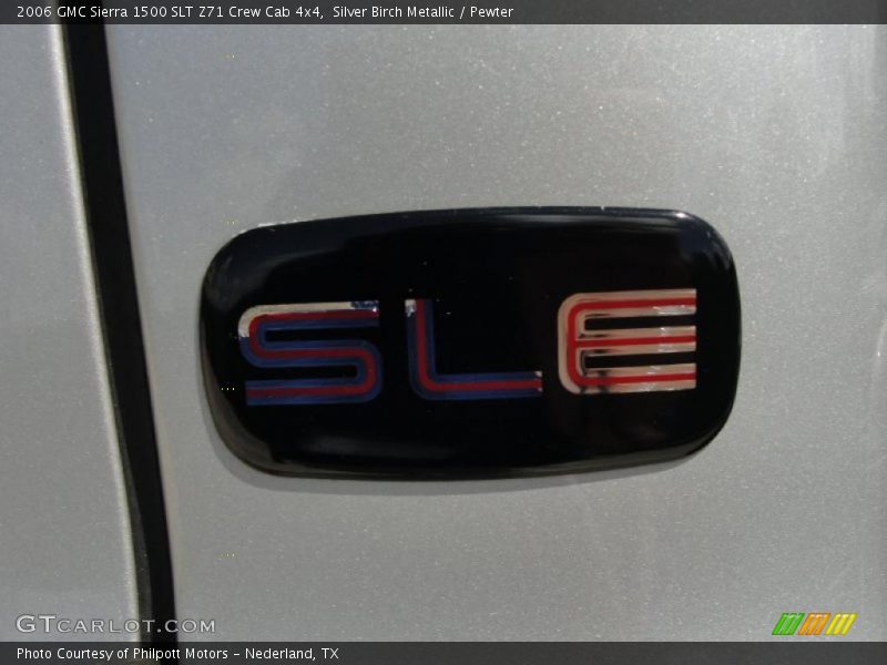 Silver Birch Metallic / Pewter 2006 GMC Sierra 1500 SLT Z71 Crew Cab 4x4