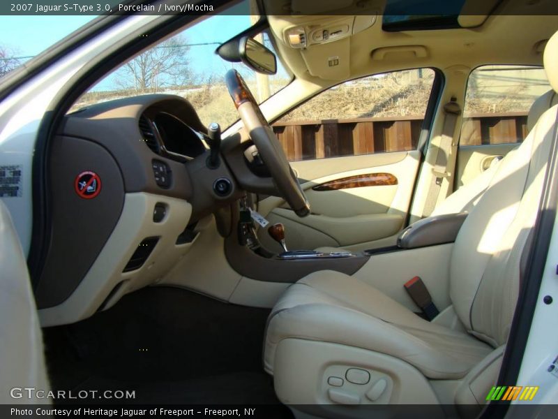 Porcelain / Ivory/Mocha 2007 Jaguar S-Type 3.0