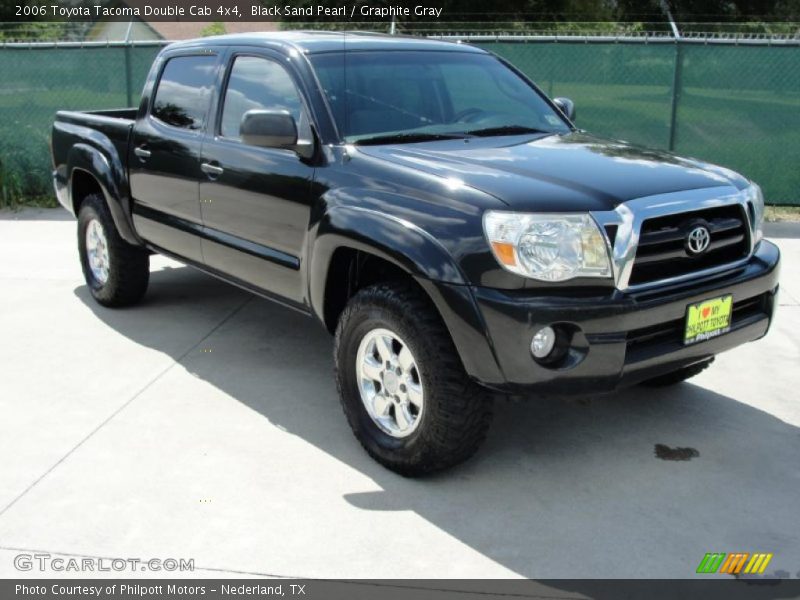 Black Sand Pearl / Graphite Gray 2006 Toyota Tacoma Double Cab 4x4