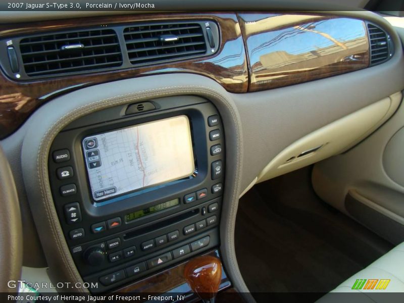 Porcelain / Ivory/Mocha 2007 Jaguar S-Type 3.0