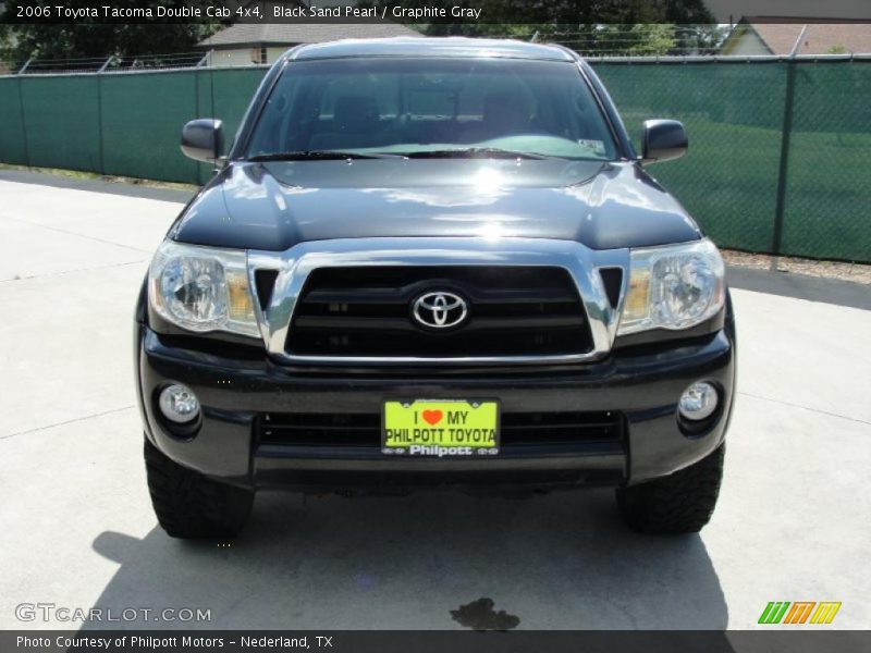 Black Sand Pearl / Graphite Gray 2006 Toyota Tacoma Double Cab 4x4