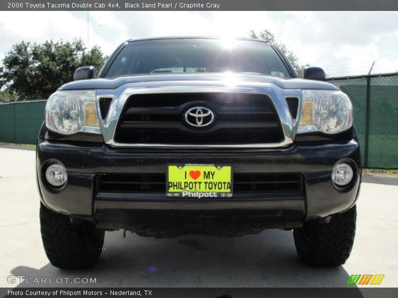 Black Sand Pearl / Graphite Gray 2006 Toyota Tacoma Double Cab 4x4