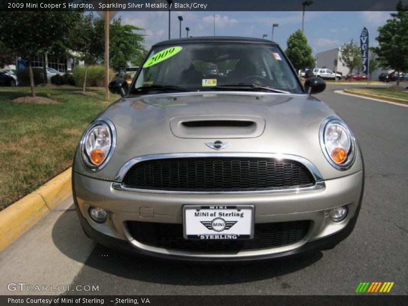 Sparkling Silver Metallic / Black/Grey 2009 Mini Cooper S Hardtop