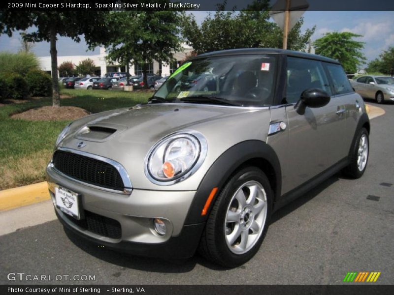 Sparkling Silver Metallic / Black/Grey 2009 Mini Cooper S Hardtop