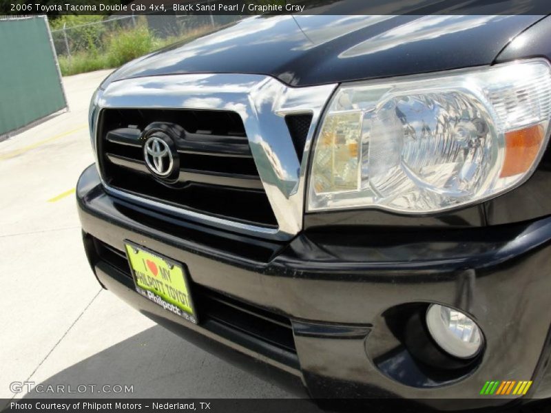 Black Sand Pearl / Graphite Gray 2006 Toyota Tacoma Double Cab 4x4