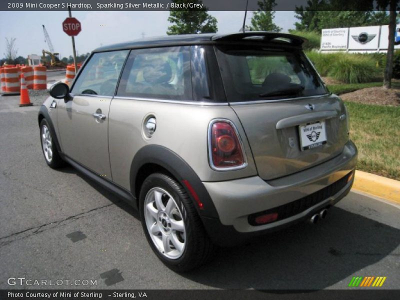 Sparkling Silver Metallic / Black/Grey 2009 Mini Cooper S Hardtop